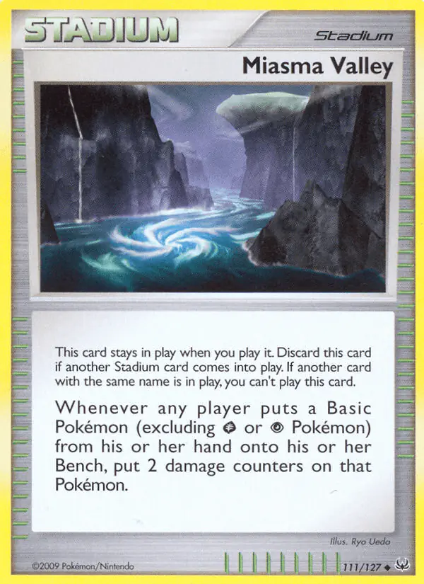 Carta Miasma Valley 111/127 de Platinum