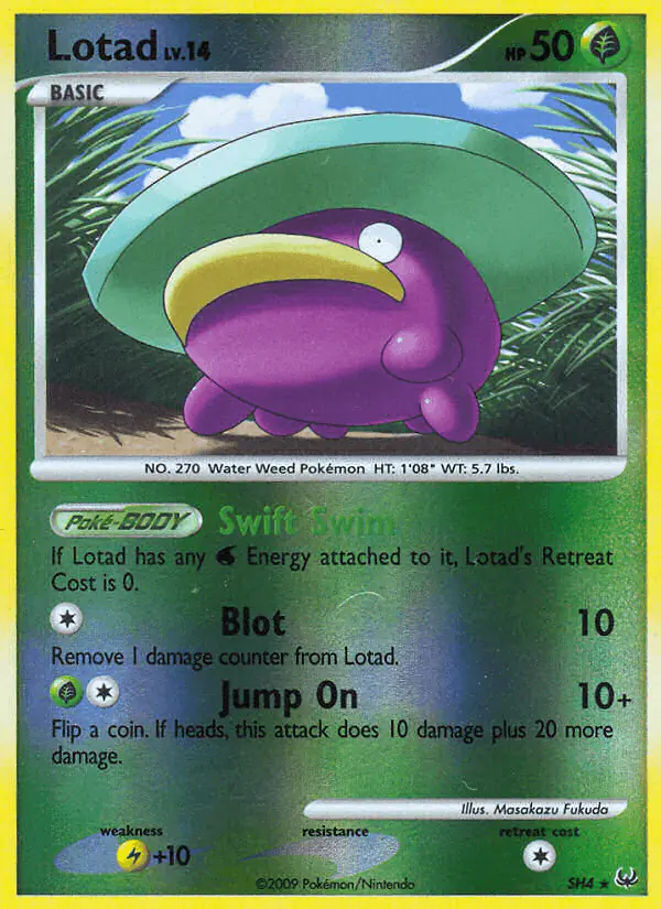 Carta Lotad SH4 de Platinum