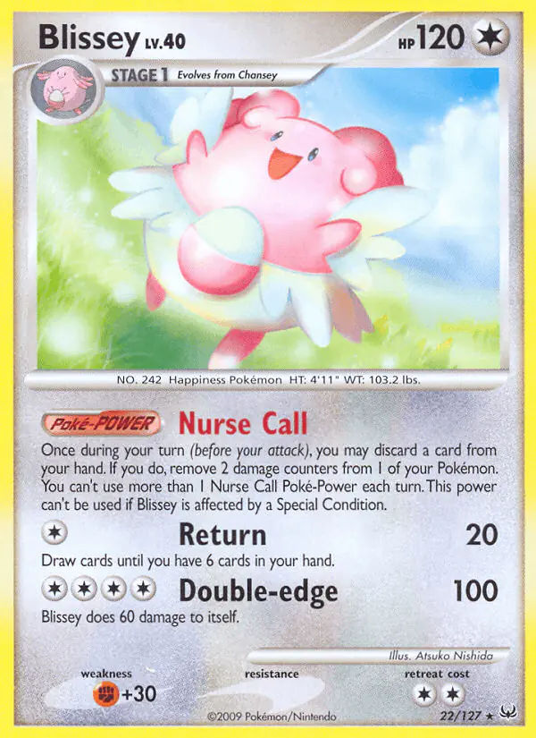 Carta Blissey 22/127 de Platinum