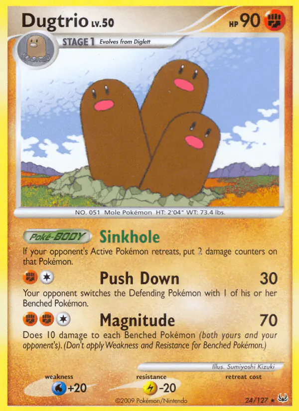 Carta Dugtrio 24/127 de Platinum