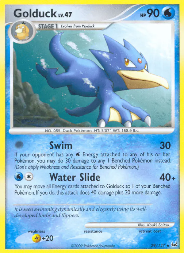 Carta Golduck 29/127 de Platinum
