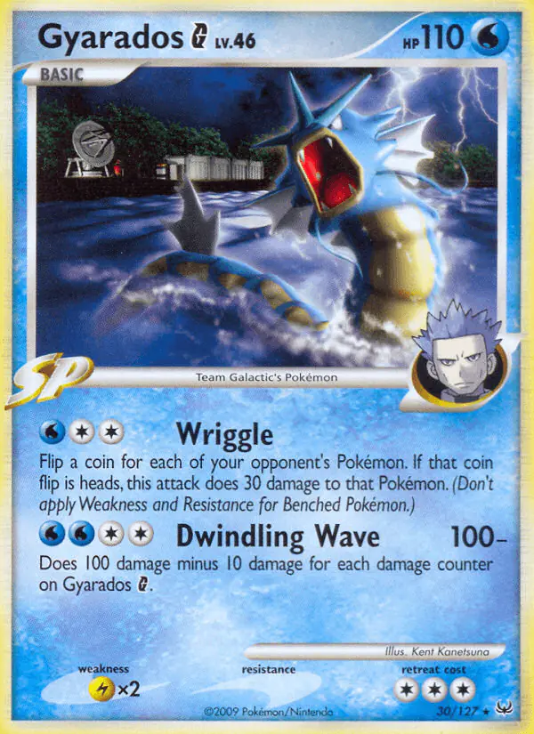 Carta Gyarados G 30/127 de Platinum