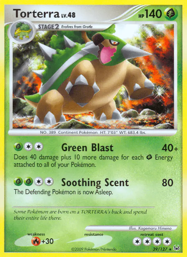 Carta Torterra 39/127 de Platinum