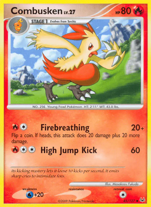 Carta Combusken 45/127 de Platinum