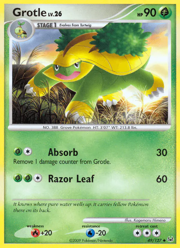 Carta Grotle 49/127 de Platinum