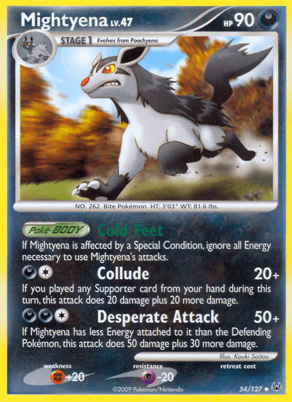 Carta Mightyena 54/127 de Platinum
