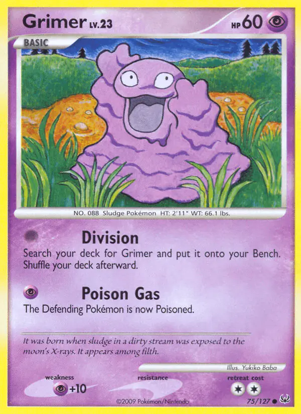 Carta Grimer 75/127 de Platinum