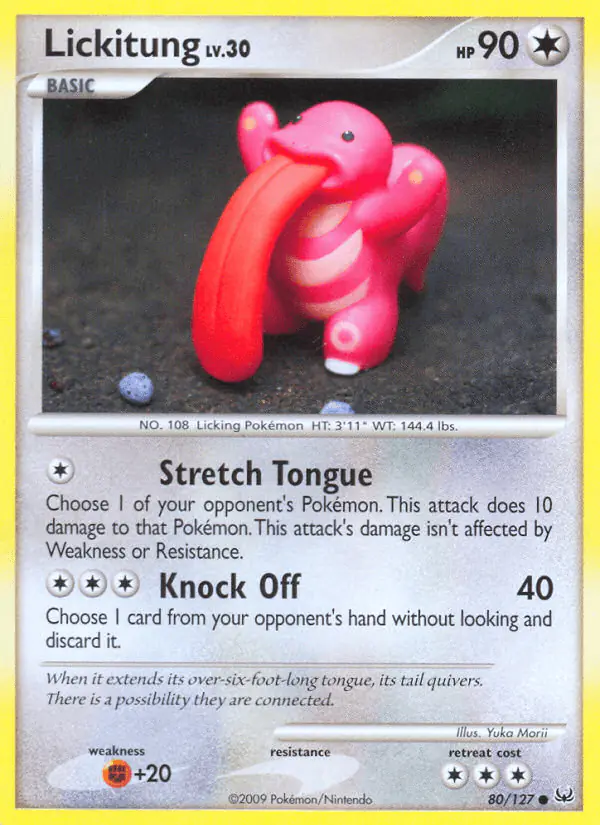 Carta Lickitung 80/127 de Platinum