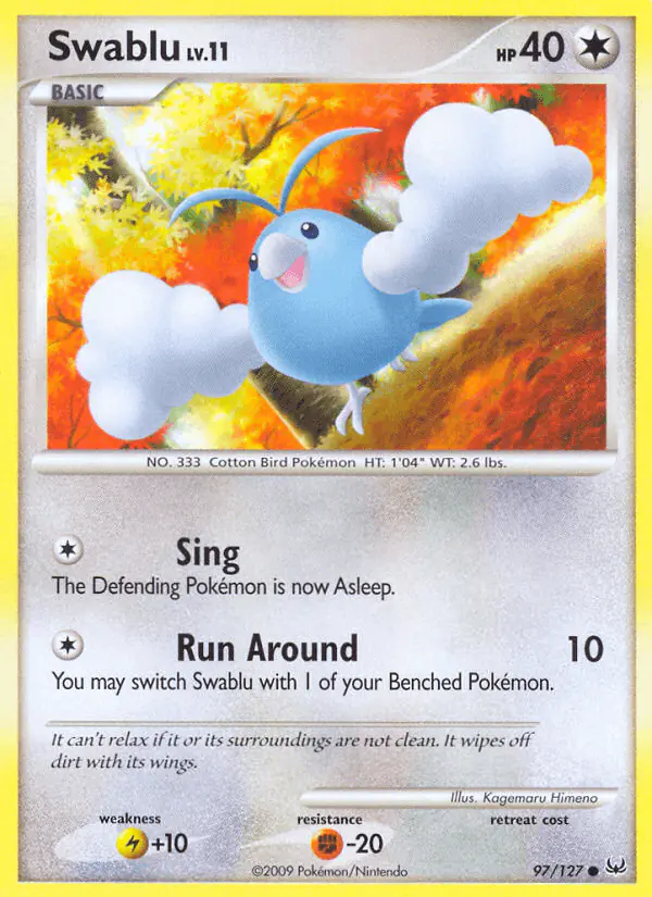Carta Swablu 97/127 de Platinum