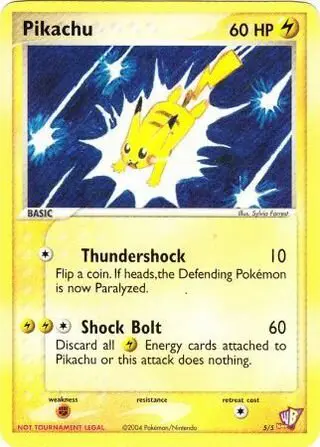 Carta Pikachu 5/5 de Poké Card Creator Pack