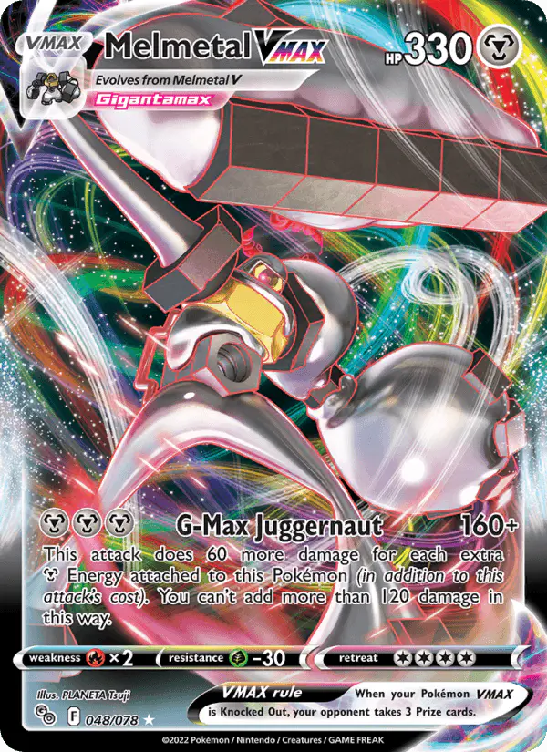 Carta Melmetal VMAX 048/078 de Pokémon GO