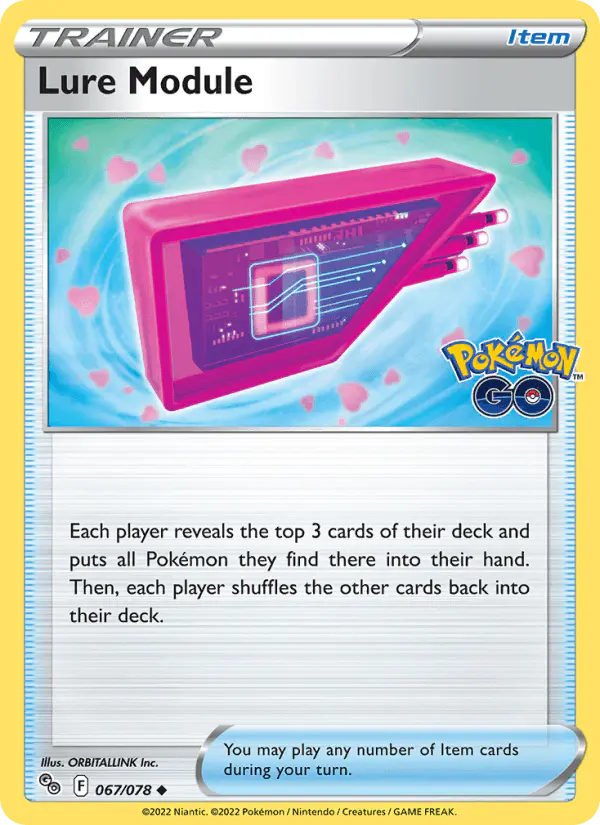 Carta Lure Module 067/078 de Pokémon GO