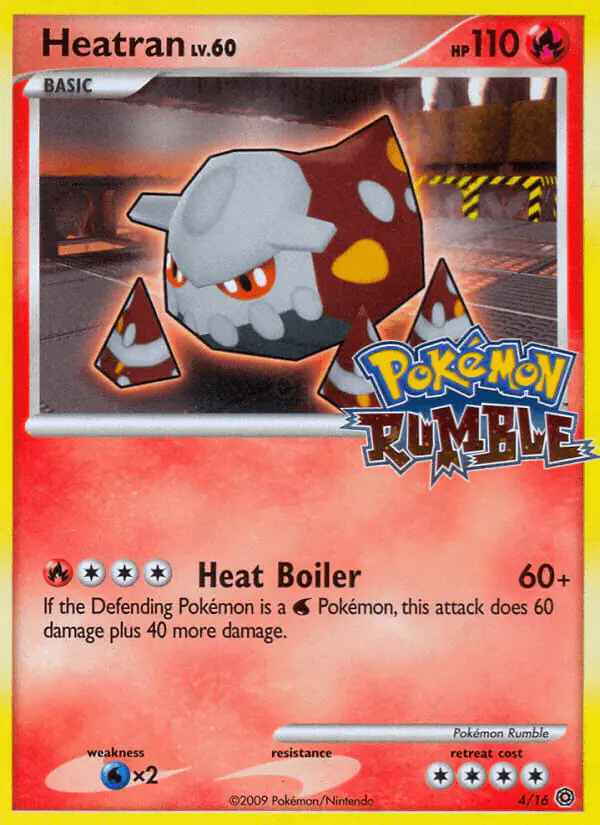 Carta Heatran 4/16 de Pokémon Rumble
