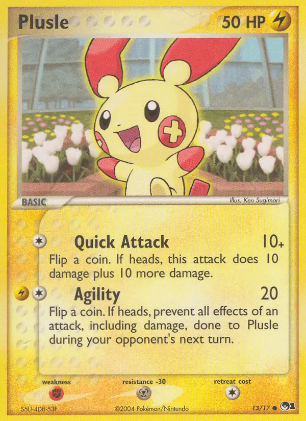 Carta Plusle 13/17 de POP Series 1