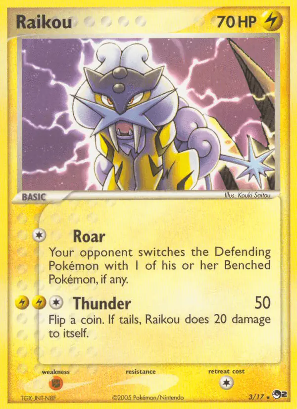 Carta Raikou 3/17 de POP Series 2
