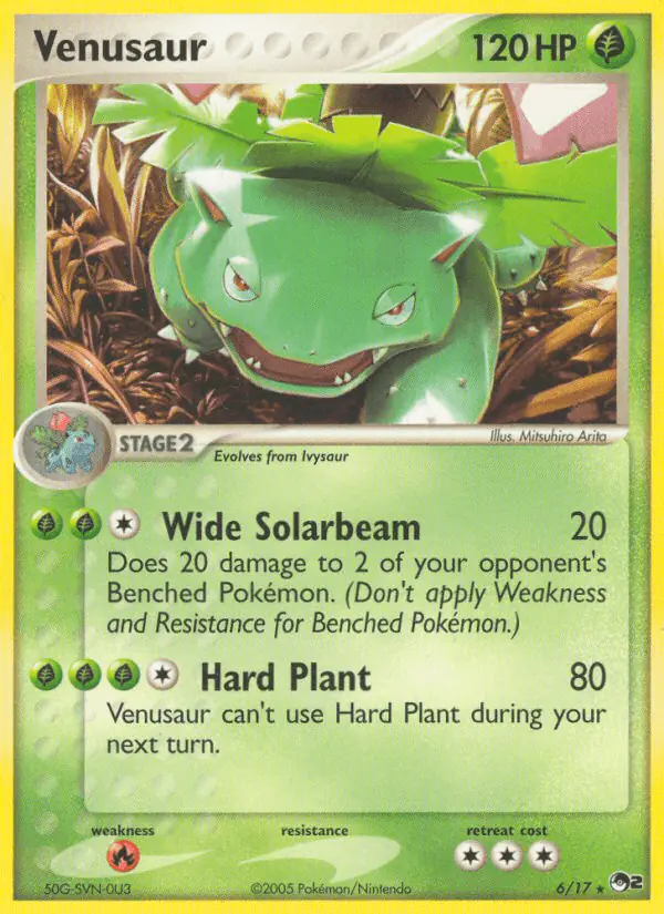 Carta Venusaur 6/17 de POP Series 2