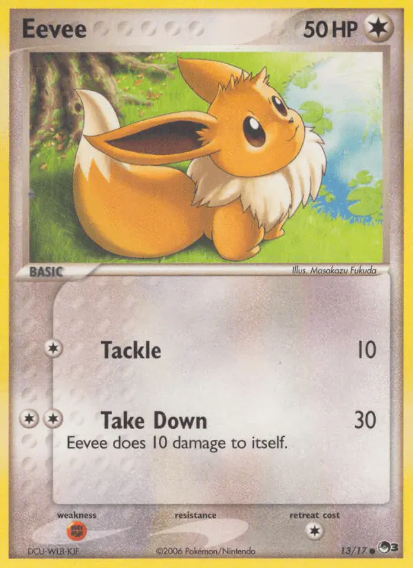 Carta Eevee 13/17 de POP Series 3