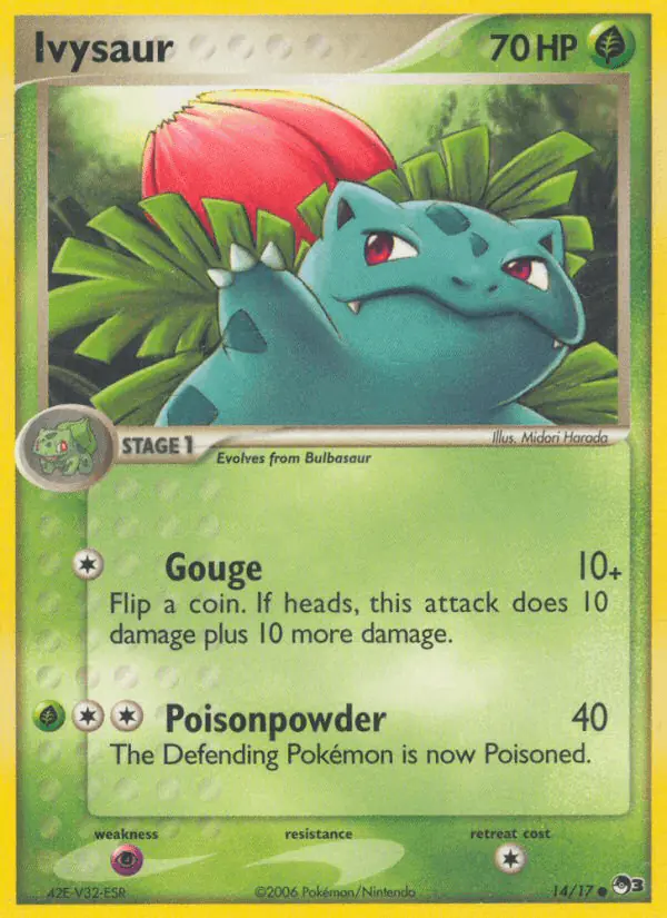 Carta Ivysaur 14/17 de POP Series 3