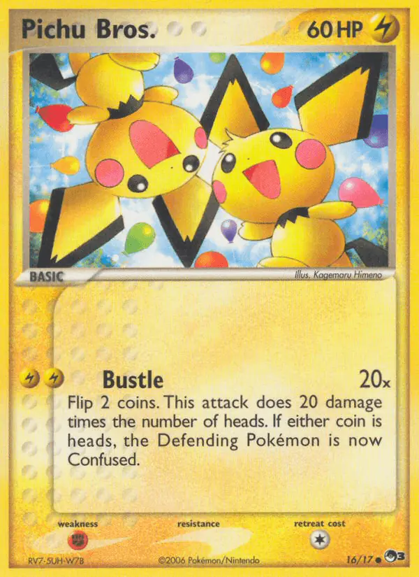 Carta Pichu Bros. 16/17 de POP Series 3