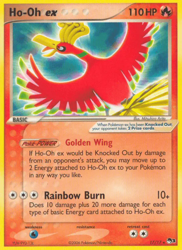 Carta Ho-Oh ex 17/17 de POP Series 3