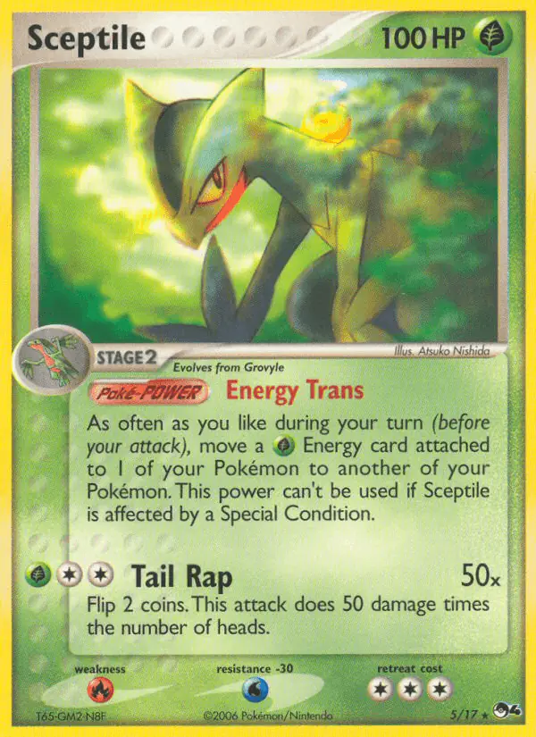 Carta Sceptile 5/17 de POP Series 4