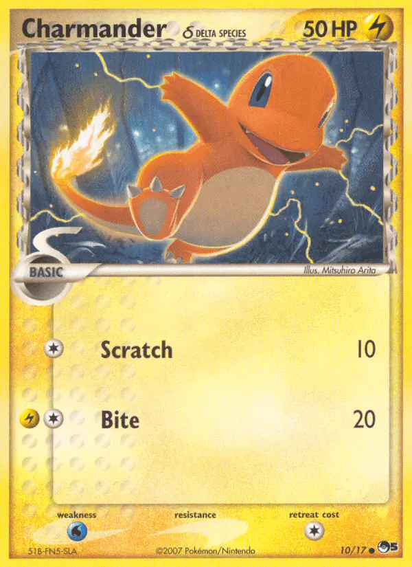 Carta Charmander δ 10/17 de POP Series 5