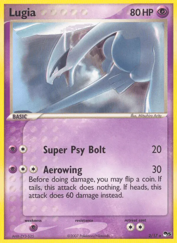 Carta Lugia 2/17 de POP Series 5