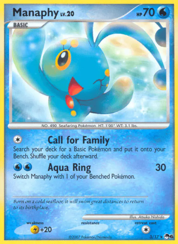 Carta Manaphy 3/17 de POP Series 6