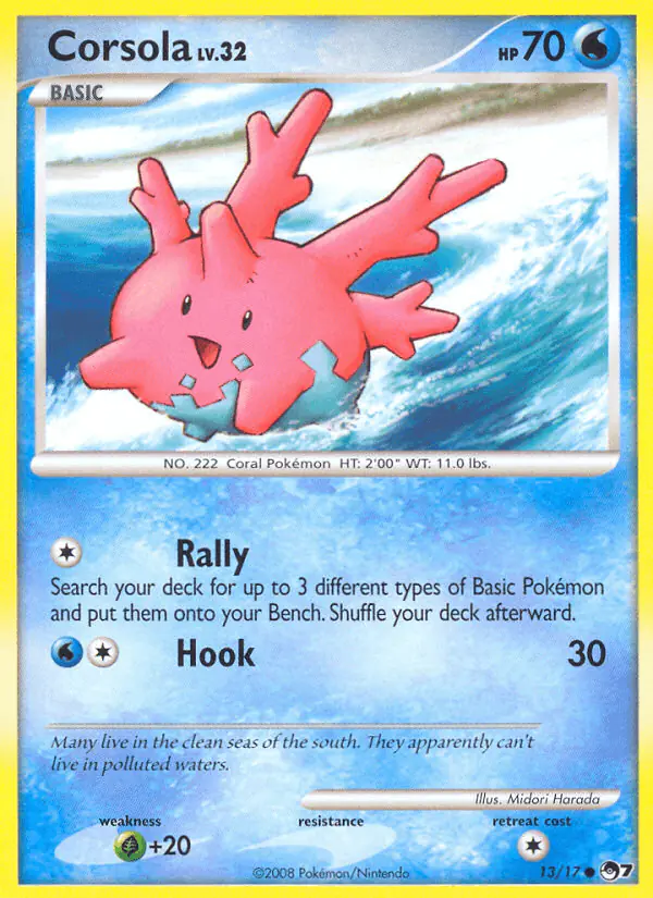 Carta Corsola 13/17 de POP Series 7