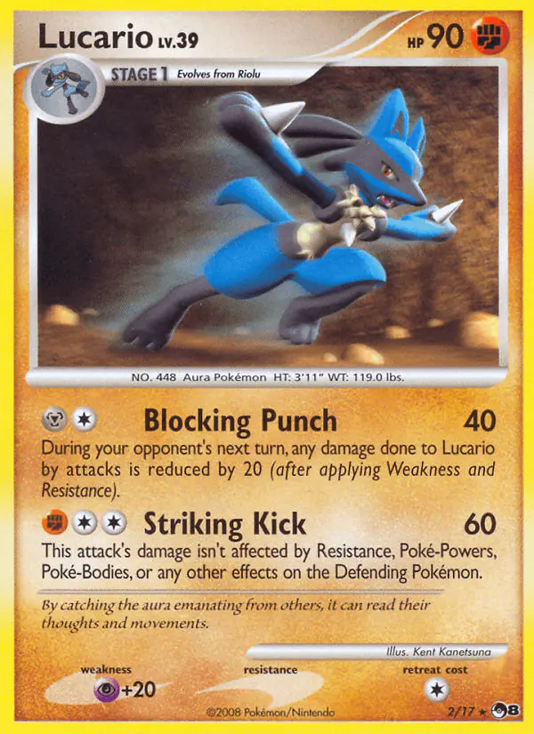 Carta Lucario 2/17 de POP Series 8