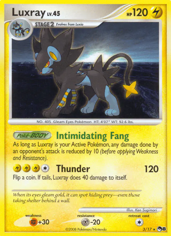 Carta Luxray 3/17 de POP Series 8