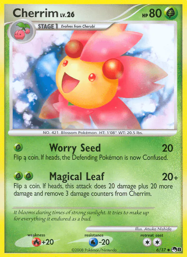 Carta Cherrim 6/17 de POP Series 8