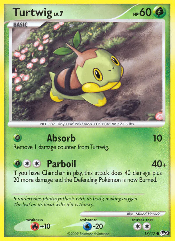 Carta Turtwig 17/17 de POP Series 9