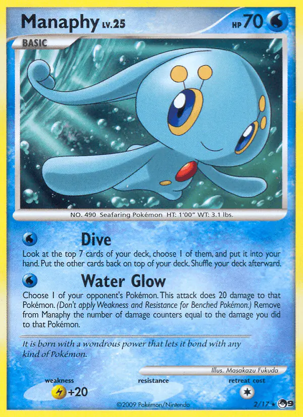 Carta Manaphy 2/17 de POP Series 9