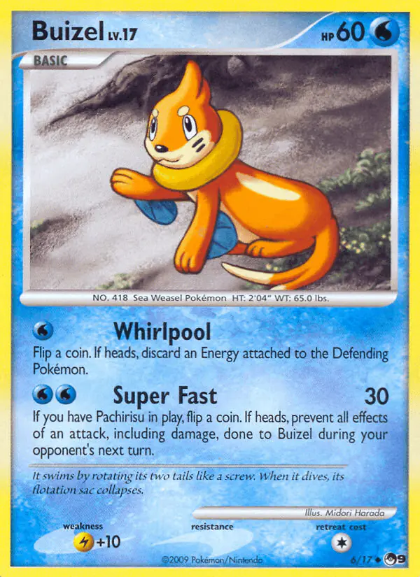 Carta Buizel 6/17 de POP Series 9