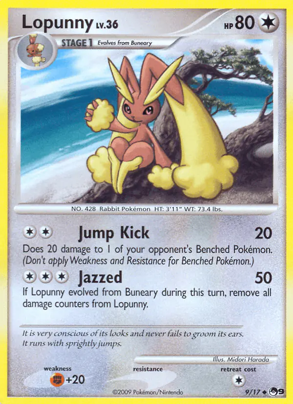 Carta Lopunny 9/17 de POP Series 9