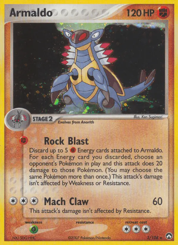 Carta Armaldo 3/108 de Power Keepers