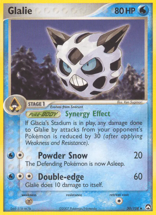 Carta Glalie 30/108 de Power Keepers