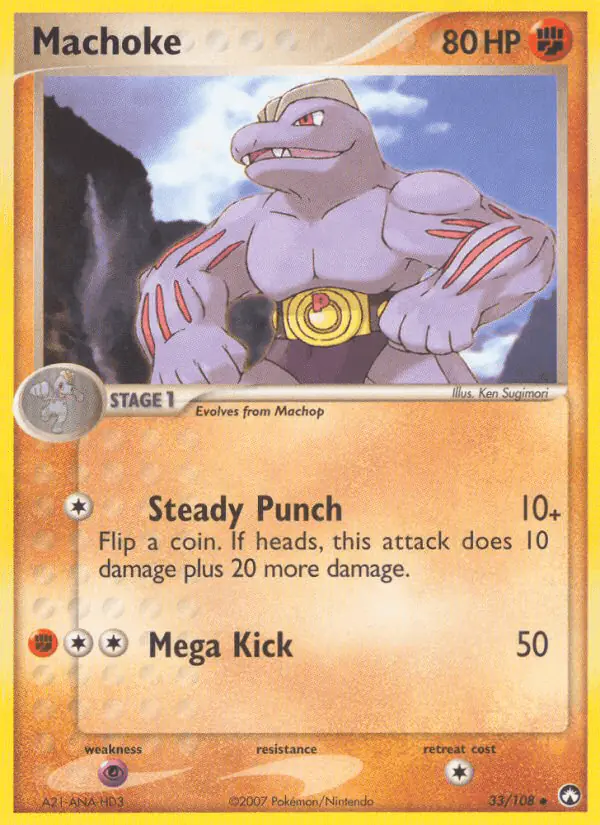 Carta Machoke 33/108 de Power Keepers