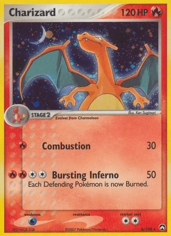 Carta Charizard 6/108 de Power Keepers