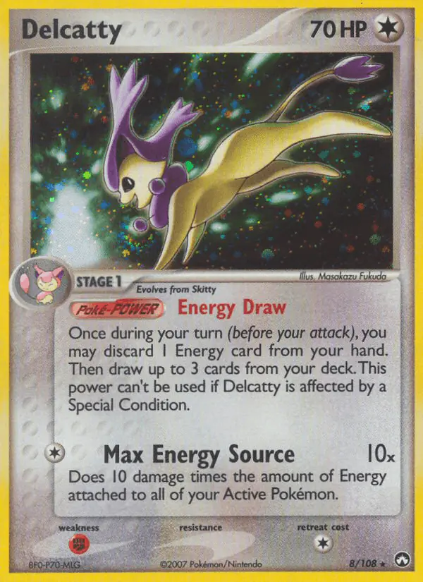 Carta Delcatty 8/108 de Power Keepers