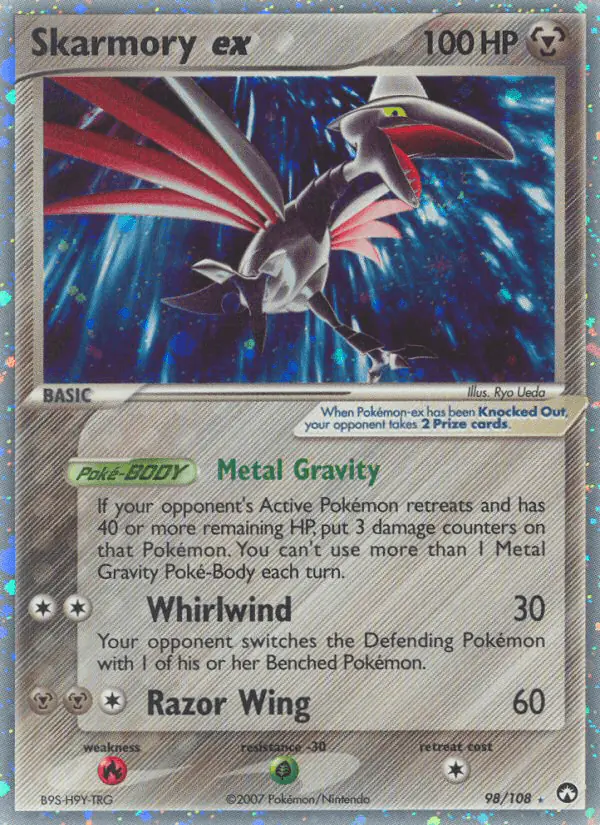 Carta Skarmory ex 98/108 de Power Keepers