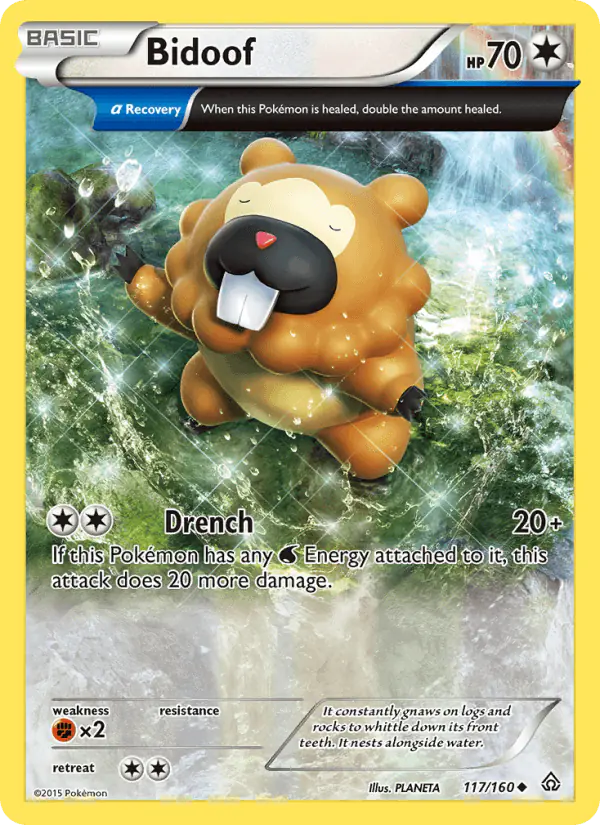 Carta Bidoof 117/160 de Primal Clash
