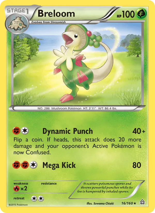 Carta Breloom 16/160 de Primal Clash