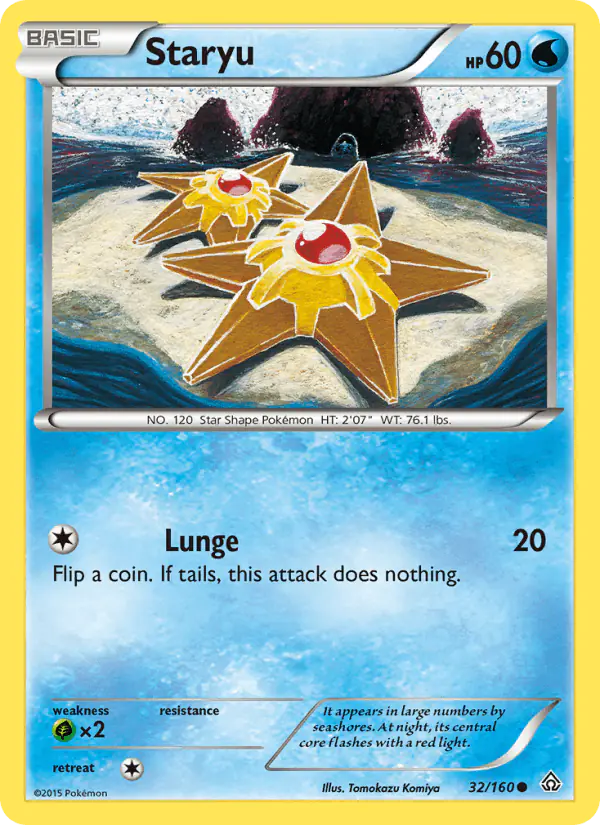 Carta Staryu 32/160 de Primal Clash