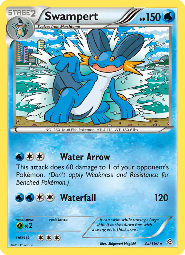 Carta Swampert 35/160 de Primal Clash