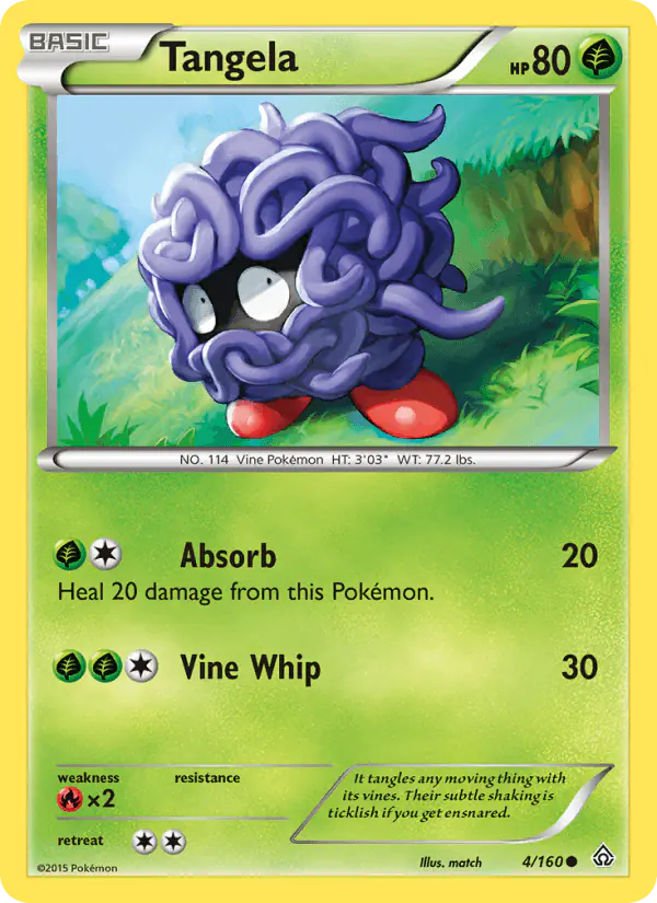Carta Tangela 4/160 de Primal Clash