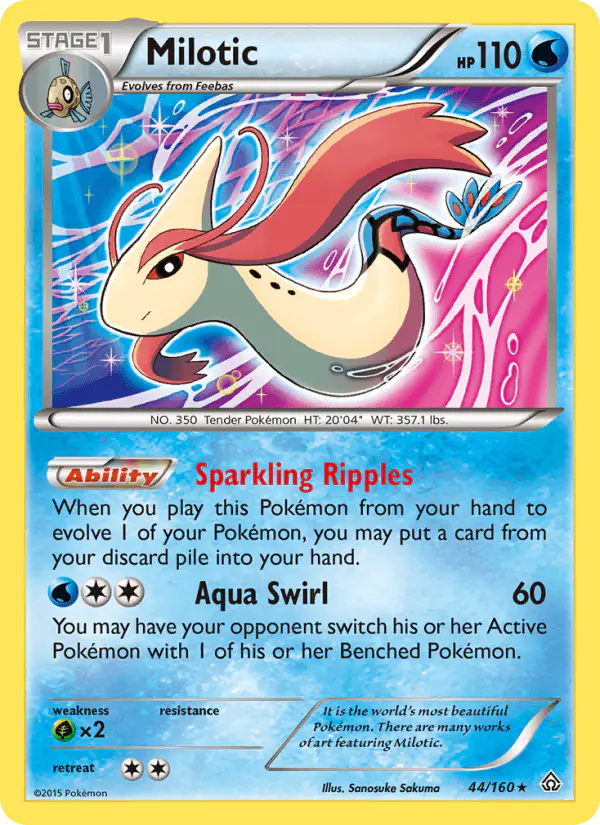 Carta Milotic 44/160 de Primal Clash