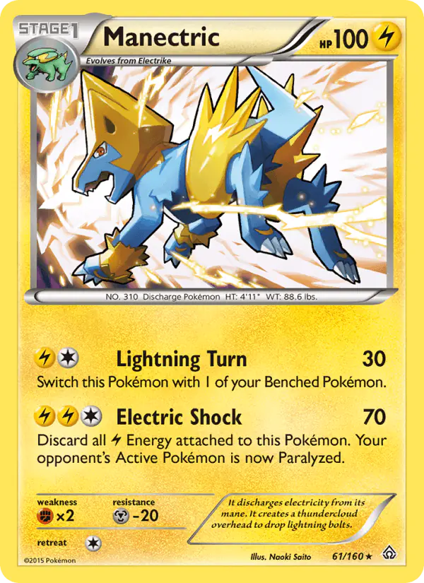 Carta Manectric 61/160 de Primal Clash