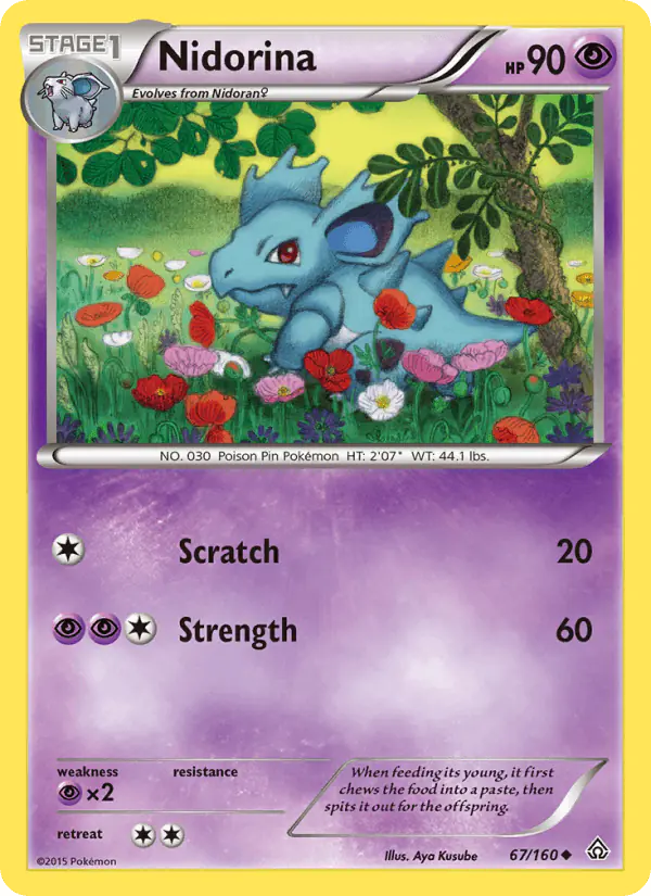 Carta Nidorina 67/160 de Primal Clash